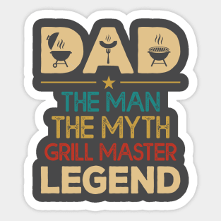 Dad The Man The Myth The Legend Sticker